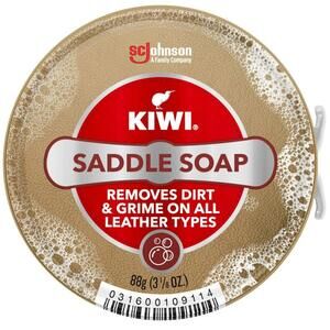 Kiwi Saddle Soap 3 1/8 oz Tin Leather Cleaner Preserver All Colors Bulk Discount